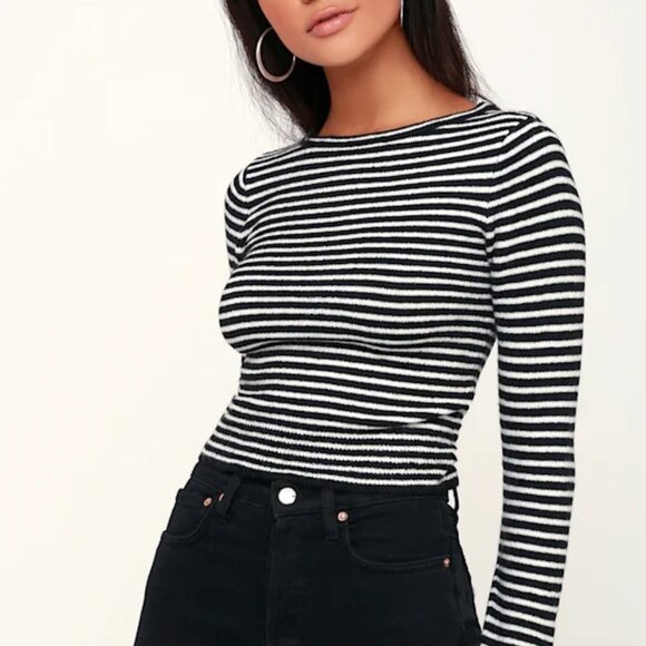 🖤 Amuse Society Wool-Blend Stretch Knit Sweater | Size S - Picture 1 of 6
